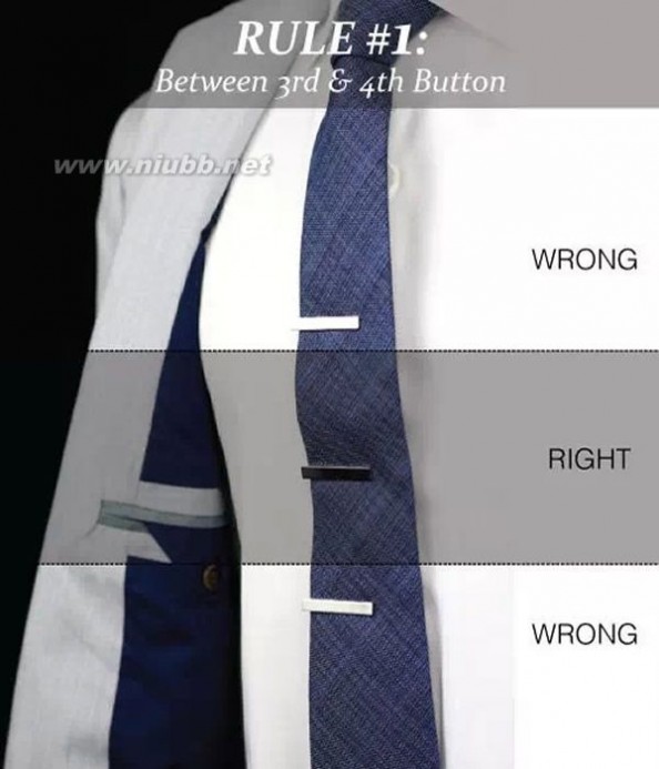 领带夹的用法 【领带夹使用】领带夹怎么用 领带夹使用方法图解