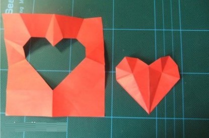 创意剪纸爱心的方法图解