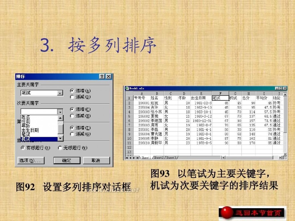 excel2003教程 EXCEL2003教程(完整版)_教案