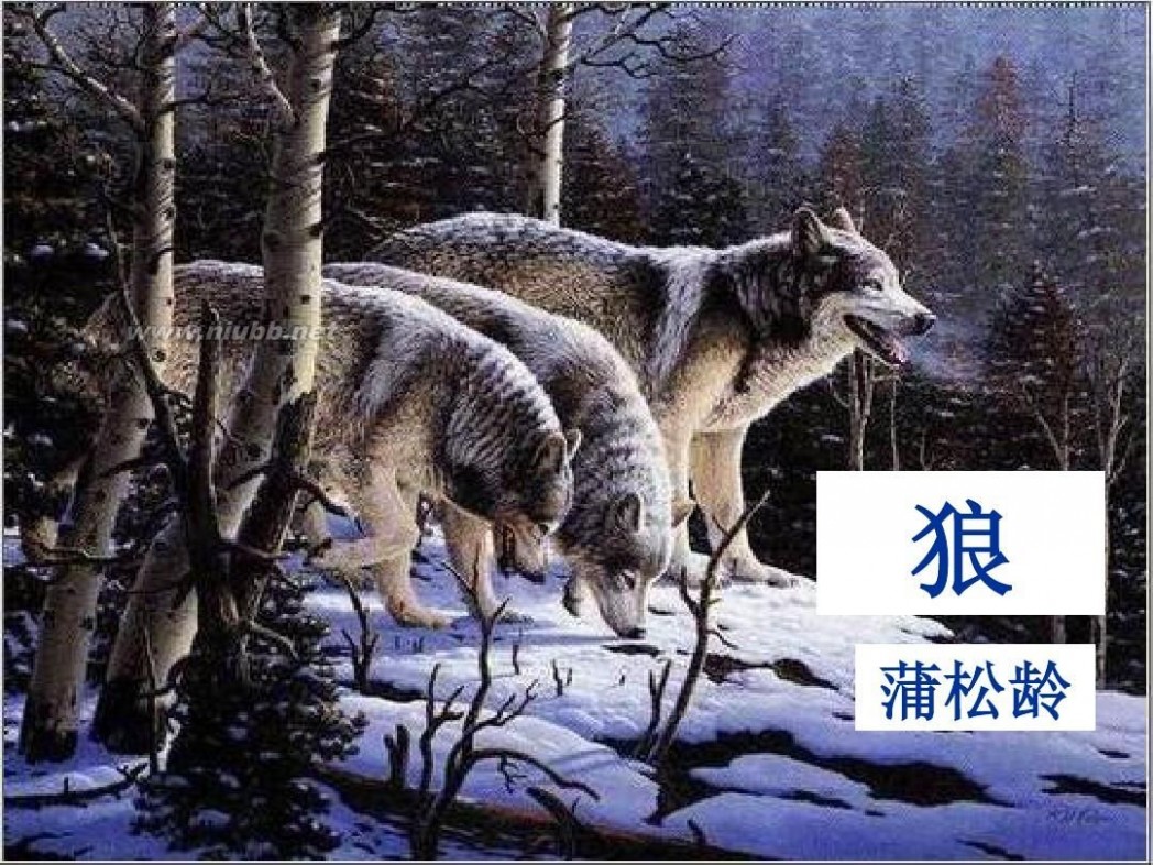 蒲松龄狼 蒲松龄《狼》(复习课)