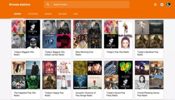 谷歌Play Music加入免费音乐电台服务
