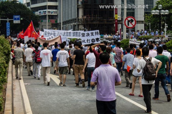 【独家图文纪实】2012年9月16日与9月18日广州反日示威游行