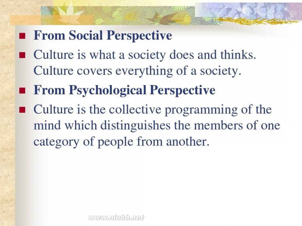 文化的定义 文化的定义