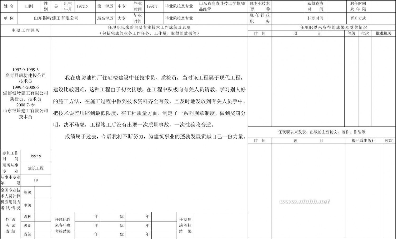 专业技术人员申报评审职称情况一览表 2011专业技术人员申报评审职称情况一览表