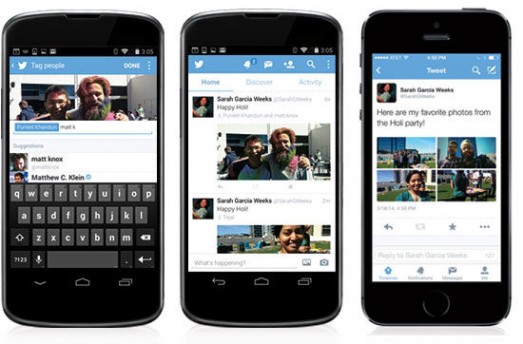 Twitter效仿Facebook增加照片人物标签功能