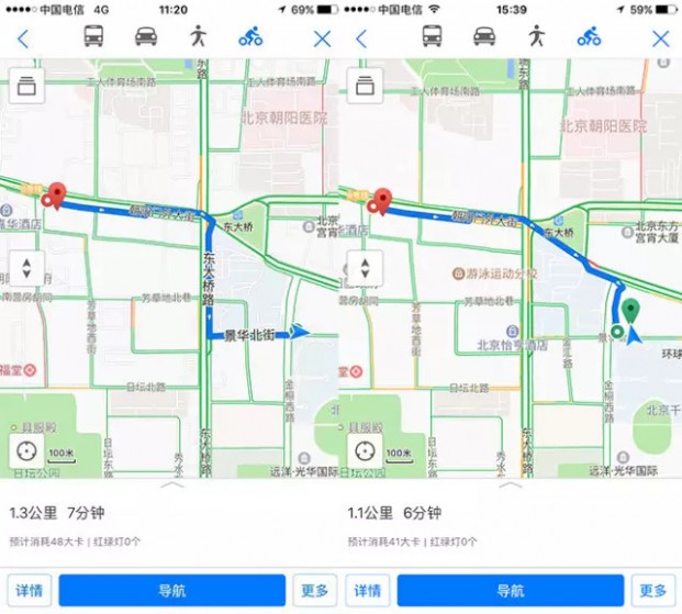 共享单车火了，那么地图App里的「骑行导航」用起来是什么体验？