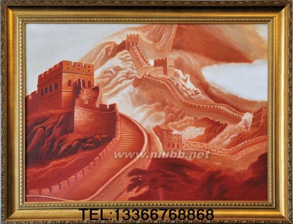 《祖国万岁》建国65周年油画真迹《长城》《祖国山河一片红》