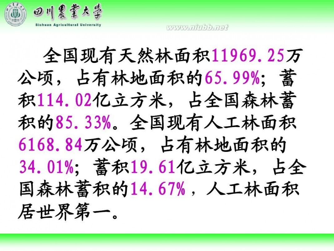 林学概论 四川农业大学 林学概论课件