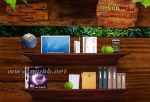 自然原素 40个融合大自然元素的网页设计欣赏