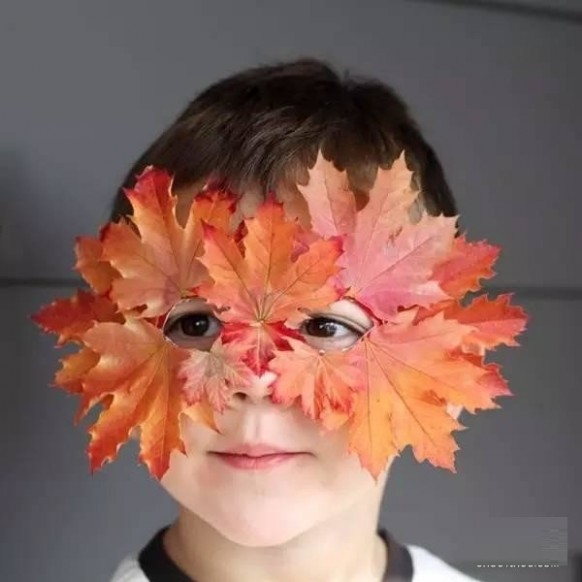 幼儿园树叶面具手工制作 超简单